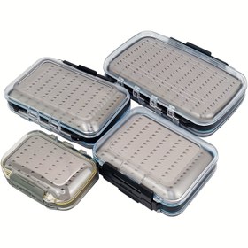 Resim TiKa Spor Su Geçirmez Sinek Balıkçılık Kutusu - Çift Kilitli Kapaklı, Büyük Kapasiteli Şeffaf Sinek Saklama Kutusu, Tatlısu/Tuzlu Su İçin, Havalı ve Taşınabilir Sinek Organizatörü (Babalar Günü, Noel için İdeal Hediye) - Sağlam Yapı, Güvenli Kilit Sistemli, Outdoor Maceraperestler için Tasarım 