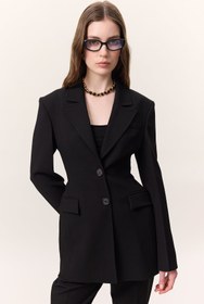Resim Premium Padded Fit Blazer Black - BLACK / 40 