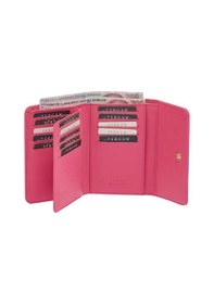 Resim Tergan Pembe Deri Kadın Cüzdan - S1cb00005788-h68 Pembe 