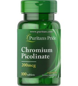 Resim Puritan's Pride Chromium Picolinate 200 Mcg 100 Tablet 