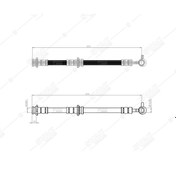 Resim SVAC 730164 Ön Sol Fren Hortumu X-Traıl T30 01- 