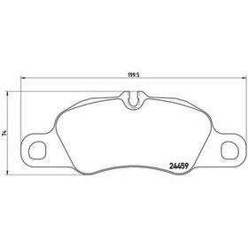 Resim Brembo P65018 Ön Balata Porsche 911 2008 2019 Boxster 2012 2016 Boster 718 2016 Cayman 981 718 2013 2016 9813519390 