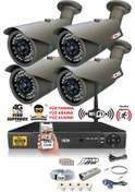 Resim IDS DS-2073HD-SET4-NOHDD 4 Kameralı 1080P Full HD 5 MP Sony Lensli Kamera Seti - 2073 