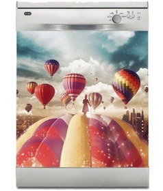 Resim Jasmin2020 Bulaşık Makinası Sticker Kaplama Etiketi Balonlar 