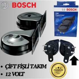 Resim Bosch MERCEDES B SERİSİ W245 2006 DADAT KORNA SETİ 12V ÜRÜNÜ ÇİFT FİŞLİ 