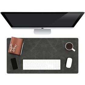 Resim Modica Gri Hakiki Deri Masa Matı Oyuncu Mouse Pad Oyuncu Laptop Bilgisayar Masa Matı75x35 Cm | Hobart 