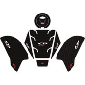 Resim GP Kompozit Honda CB650R 2019-2023 Uyumlu Tank Pad Seti Karbon 