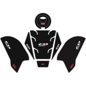 Resim GP Kompozit Honda CB650R 2019-2023 Uyumlu Tank Pad Seti Karbon 