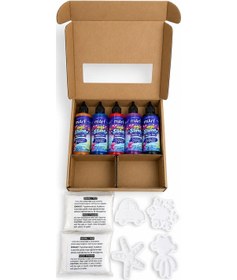 Resim Magic Slime Water Elf Karışık Sihirli Slime Oyun Seti 5 Renk 4 Kalıp Çocuk Aktivite 
