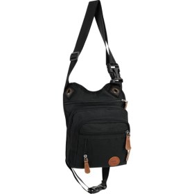 Resim Cakard Çok Gözlü Su Geçirmez Siyah Bel Bacak Omuz Motorcu Çantası 