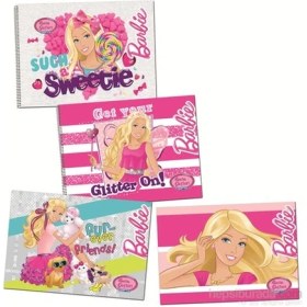 Resim Gıpta 5452 Barbie Spiralli Resim Defteri 25x35 Cm 15 Yaprak 