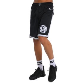 Resim Brooklyn Nets 2024/25 Erkek Siyah Basketbol Şortu FQ4697-010 