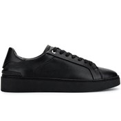 Resim Tamer Tanca Erkek Hakiki Deri Siyah Deri Sneakers & Spor Ayakkabı 