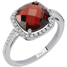 Resim Sirius Pırlanta Ve Yastık Kesim Garnet Taşlı Yüzük 0804R0318 