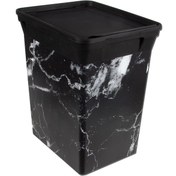 Resim QUTU Trashbın Blackmarble 10 lt. Çöp Kovası 