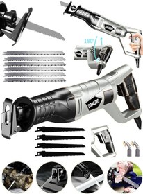 Resim Dragro GRZ-tlk9000 Gri 10 Uç 9000 Sjs 6 Kademe Devir Ayarli Bakir Sargili Beton Tuğla Kemik Kesme Tilki Kuyruğu 