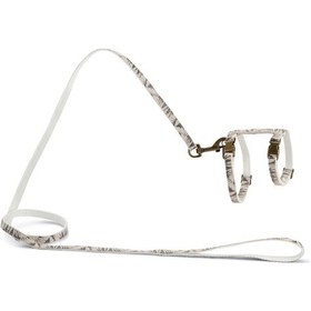 Resim Beeztees Dbl Kedi Göğüs Tasması Ve Gezdirme Kayışı, 130cm, Bej, 27-45cm 