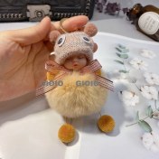 Resim Silver1 Gıoıo Yeni Ipek Eşarp Anahtarlık Kişiselleştirilmiş Inci Papyon Çanta Çekicilik Dokuma Anahtarlık (Yurt Dışından) 