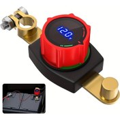 Resim Globalbloom 12-48v Akü Anahtarı Dijital Gösterge Otomobil Kamyon Tekne Karavan Ağır Hizmet 12v 250a Negatif Terminal Açma Kapama 