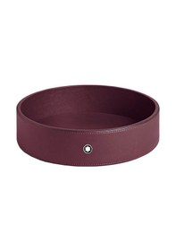 Resim Montblanc Cassis Derisi Büyük Boy Yuvarlak Masa Tepsisi 134682 Bordo 