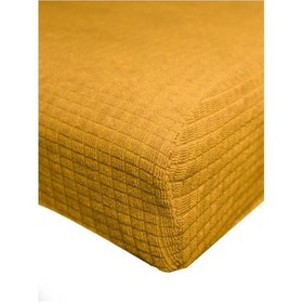 Resim Sandalye Kılıfı Yıkanabilir Likralı Esnek Lastikli Sandalye Örtüsü 6 Adet Hardal 