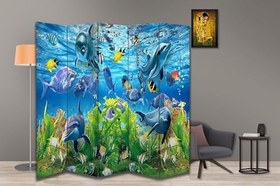 Resim Çocuk Temalı Özel Tasarım Paravan Room Divider 180 x 200 cm 