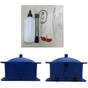 Resim Honeybeeshop Mavi Motosiklet Bisiklet Zincir Temizleme Aracı Blok Temizleyici Ve Fırça Seti 