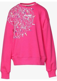 Resim Hummel Hmlsedum Sweatshırt Çocuk Mor Sweatshirt 921734-2221 Pembe 