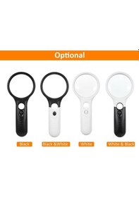 Resim Tongxida 3x Ve 45x Büyütme Özellikli Led El Büyüteci - Kitap, Mücevher, Para İnceleme İçin İdeal 