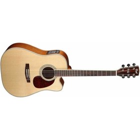 Resim Cort Mr730Fxnat Elektro Akustik Gitar Natürel Fıshman Eq Elektro Gitar 