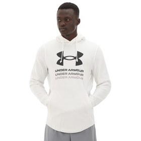Resim Under Armour Ua Rival Terry Graphic Hood Erkek Sweatshirt Beyaz 