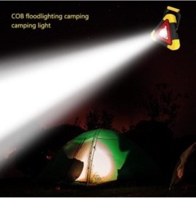 Resim Oto Araç Reflektörü Led Işıklı Şarjlı Güneş Enerjili 5 Fonksiyonlu 