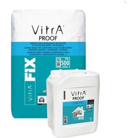 Resim Vitra Fix Proof 33 Kg 25+8 Gri Set Tam Elastik Su Yalıtım Malzemesi F41101003 