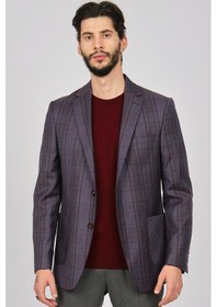Resim Yünsa Erkek Ekoseli Spor Yün Ceket 2661000 Bordo(531445841) Bordo 