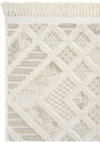 Resim Cool Halı Ares 8802 Krem Yolluk Geometrik Antre Hol Koridor Halı Yatak Odası Halı Bukle Halı Yolluk 