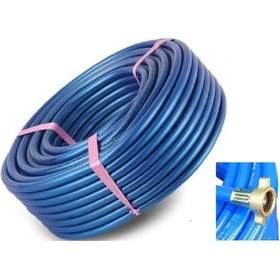 Resim 80/240 Bar 8 Mm İlaçlama Makinası Pulverizatör Hortumu - 25 Metre - 1/2" Oynar Rekorlu 
