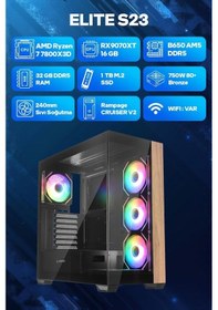 Resim Game Garaj ELITE S23 R7-7800X3D 32 GB 1 TB SSD RX9070XT Free Dos Oyuncu OEM Paket 