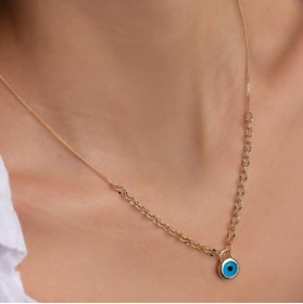 Resim Tufanlar Kuyumculuk Nazar Boncuklu Kolye 