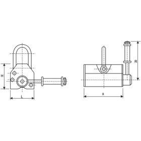 Resim Fett 3000KG Krasnic Manyetik Kaldıraç 