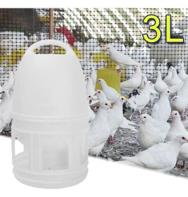 Resim Guangdong Spirit Abd 3l Beyaz Plastik Suluk Güvercinleri Kuş Aksesuarları Yem Tedarikçileri W/ 