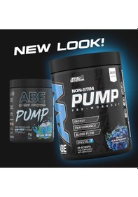 Resim Applied Nutrition Abe Stim Free Pump Preworkout Energy & Strength With Citrulline Creatine Beta Alanine 40 Servis Mavi Ahududu 