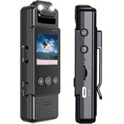 Resim Dashanshop Dv Camera L12 1200mah 1080p Full Hd Giyilebilir Aksiyon Kamerası Uzun Ömürlü Pil Usb Çift Şarj Gece Görüşü 