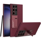 Resim Teleplus Samsung Galaxy Uyumlu S24 Ultra Kılıf Standlı Kıpta Kapak 