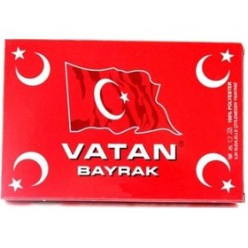 Resim Kumaş Türk Bayrağı 100 X 105cm 1 Adet Açık Ahşap 