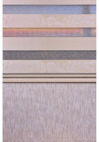 Resim Açık Gri Kendinden Desenli Etek Dilimsiz Ds11747 V3 Zebra Stor Güneşlik Perde 