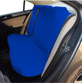 Resim carlone Mavi Servis Kılıfı Düz Renk Fit Kesim Likralı Ürün Terletmez Kumaş 