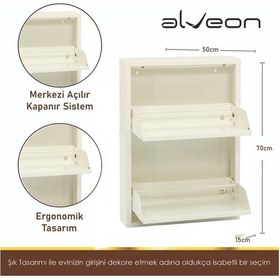 Resim Alv-10002 Alveon Metal Ayakkabılık Beyaz 