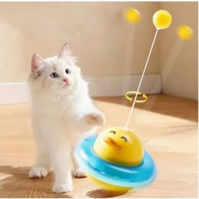 Resim Ufo Şekilli Ördek Kedi Oyuncağı 