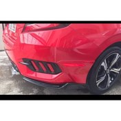 Resim OLED GARAJ Honda Civic İçin Uyumlu Fc5 Arka Tampon Çıkıntılı Kalın Model Flap Takımı 
