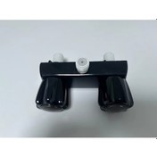 Resim Willowhaven Siyah 4" Rv Duş Vana Çift Kumandalı Karavan Duş Bataryası İç Ve Dış Mekan 